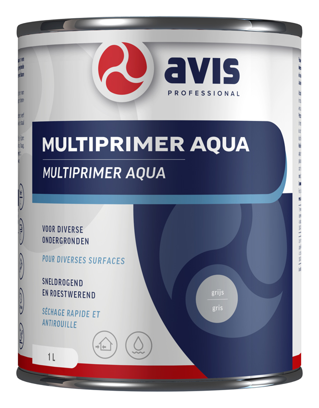 Avis Multiprimer aqua grijs