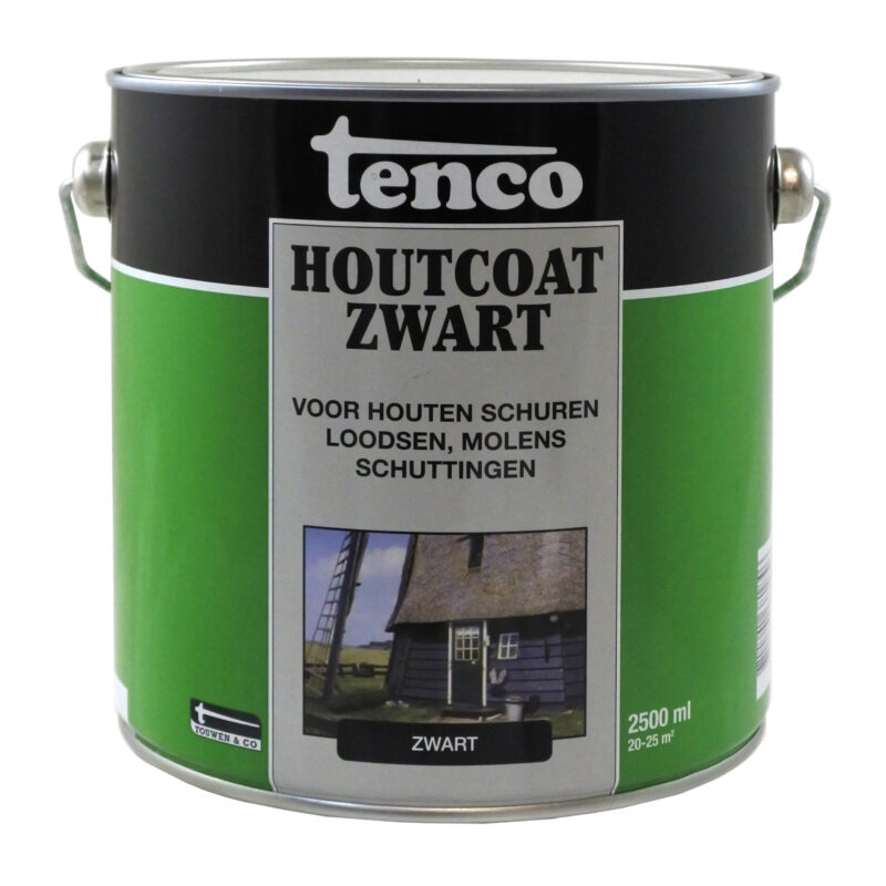 Houtcoat zwart 2,5 liter