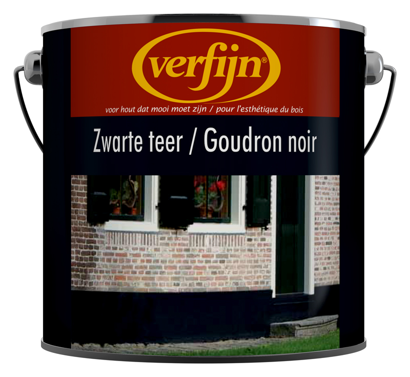 Zwarte teer 2,5 liter