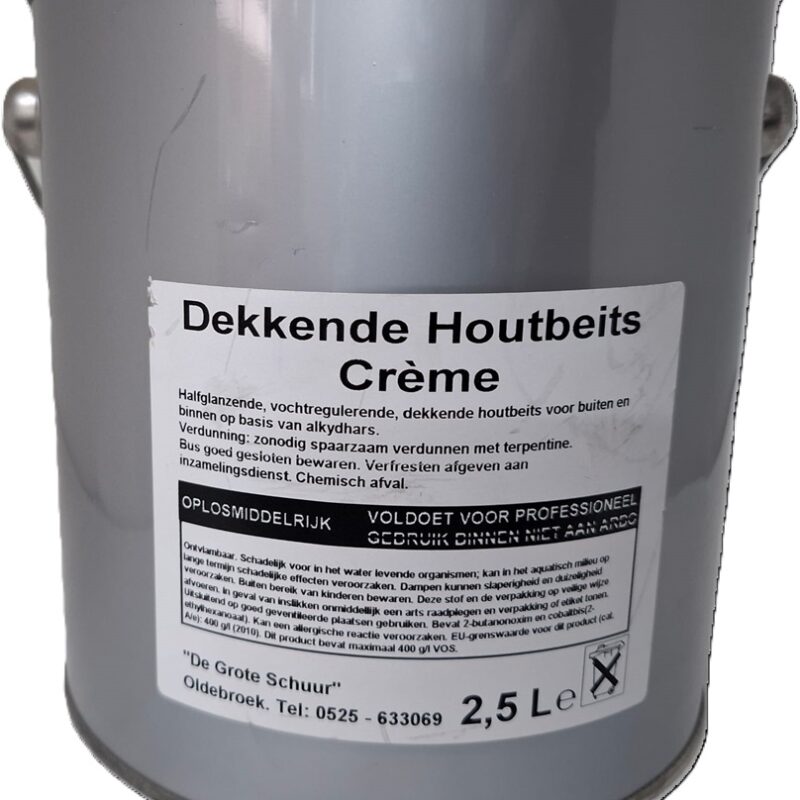 Dekkende houtbeits creme 9135 2,5 liter