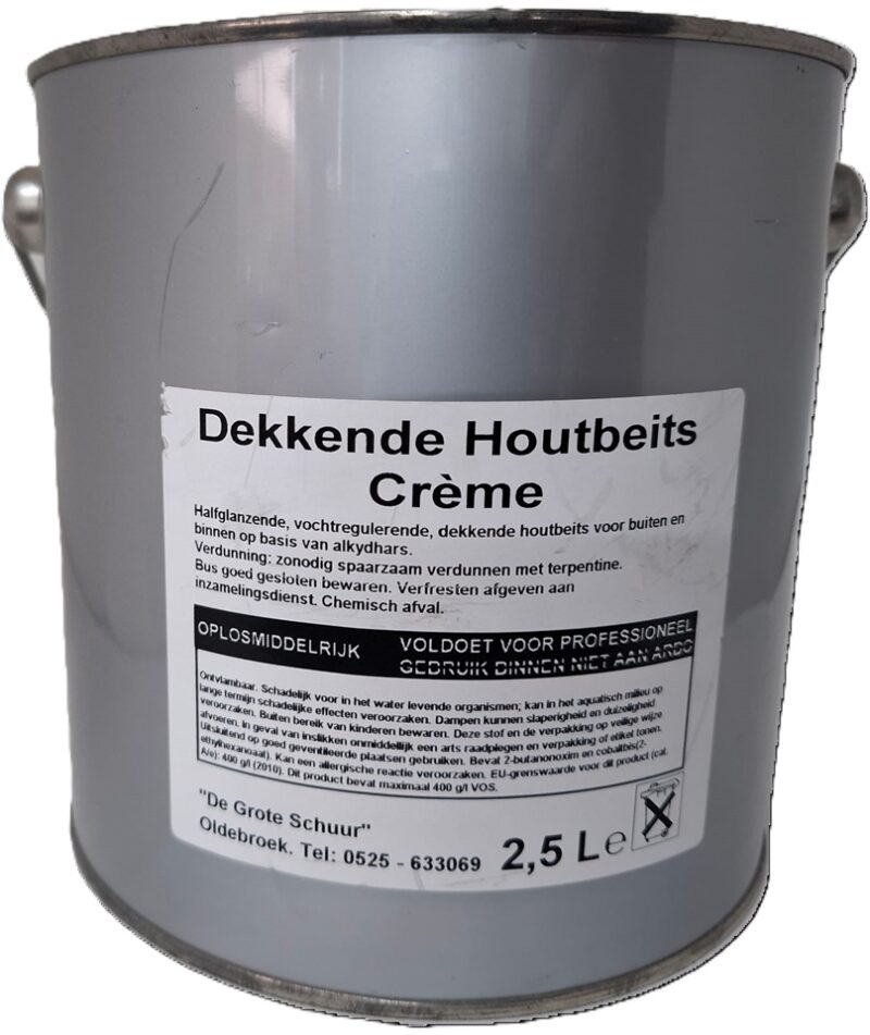 Dekkende houtbeits creme 9135 2,5 liter