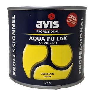 Aqua PU lak zijdeglans 0,5 liter