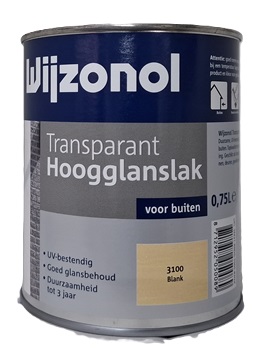 Hoogglans 3100 blank 0,75 liter