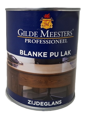 Blanke PU lak zijdeglans 1 liter