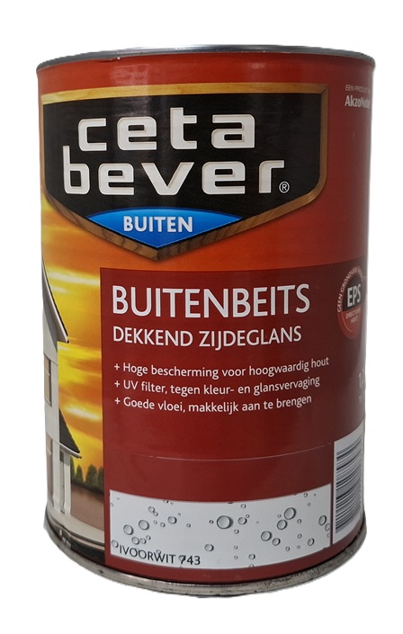 Buitenbeits ivoorwit 743 1,25 liter