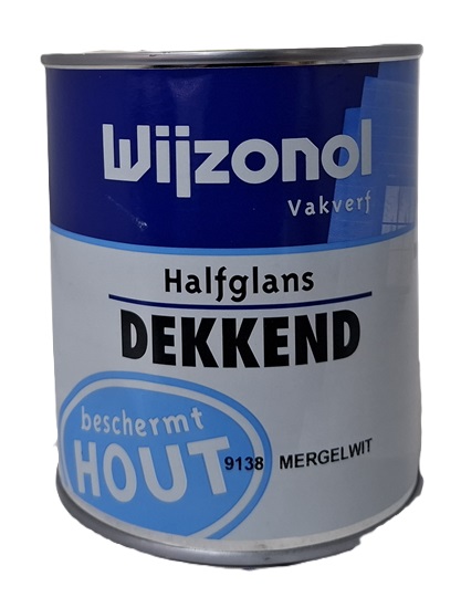 Dekkend halfglans 9138 mergelwit 0,75 liter