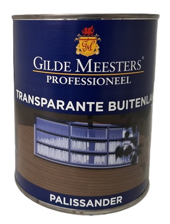 Transparante buitenlak palissander hoogglans 1 liter