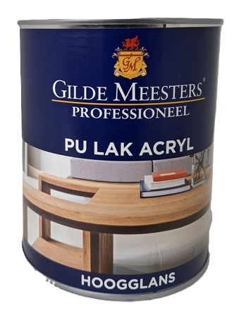 PU lak acryl hoogglans 1 liter