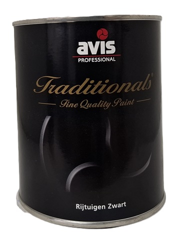 Rijtuigenzwart hoogglans 1 liter