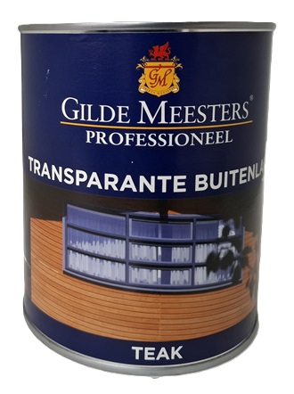 Transparante buitenlak teak hoogglans 1 liter