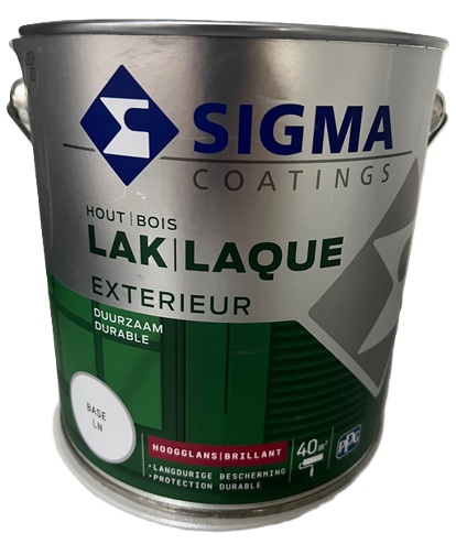 Sigma hoogglans lak wit exterieur 2,5 liter