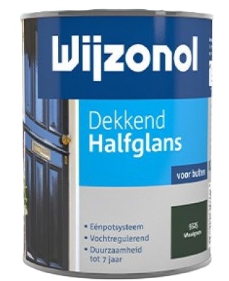 woudgroen 2,5 liter wijzonol dekkend halfglans woudgroen 9325